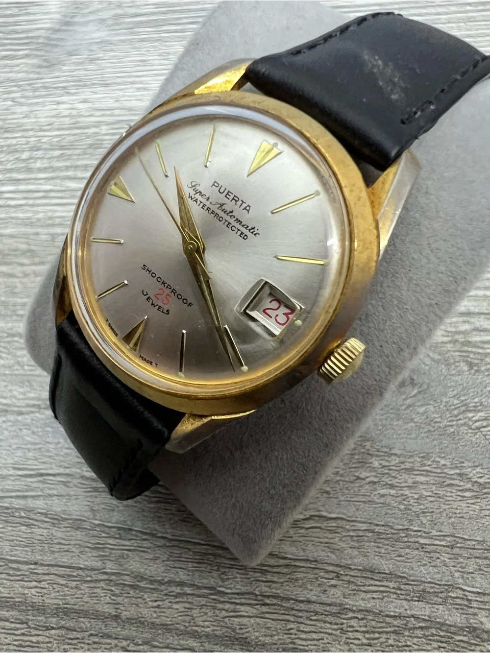 PUERTA super Automatic Swiss 25jewel men’s watch running